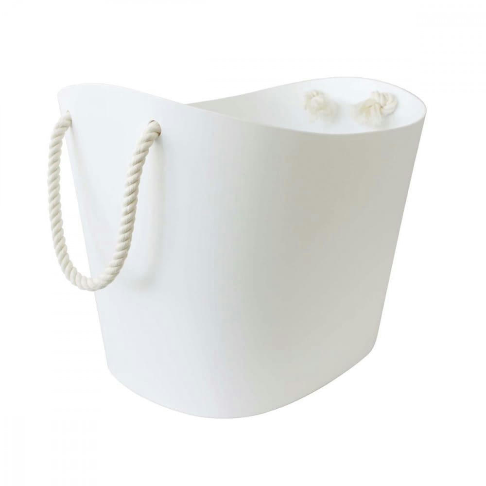 BALCOLORE - Panier de rangement recyclable blanc 45x37x38cm