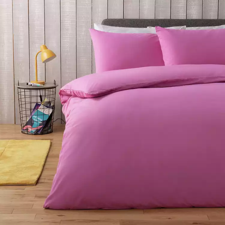 Habitat Polycotton Pink Bedding Set - Toddler