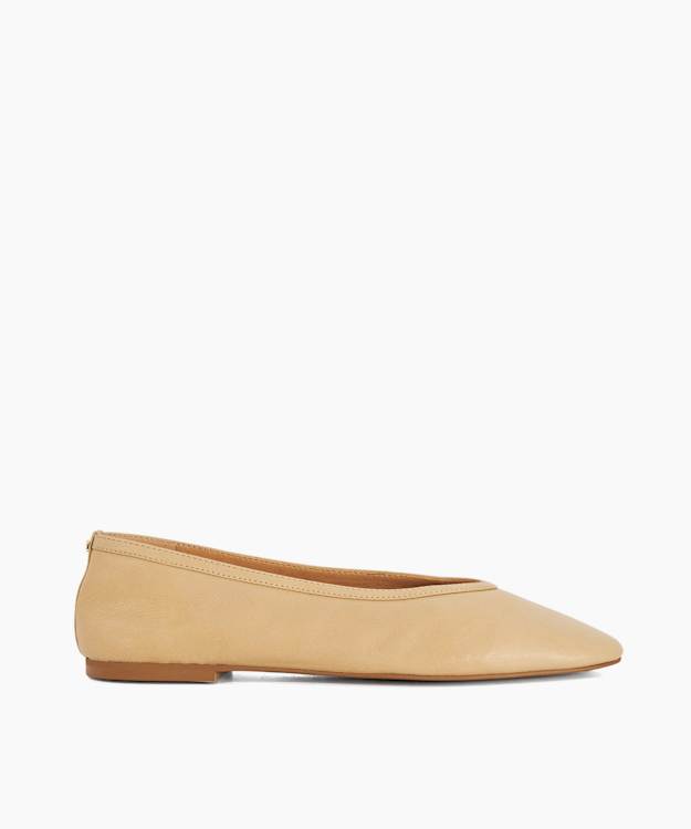 Hetta Camel - Leather Ballet Flats