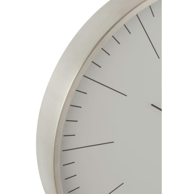GERBERT - Horloge aluminium gris H40cm