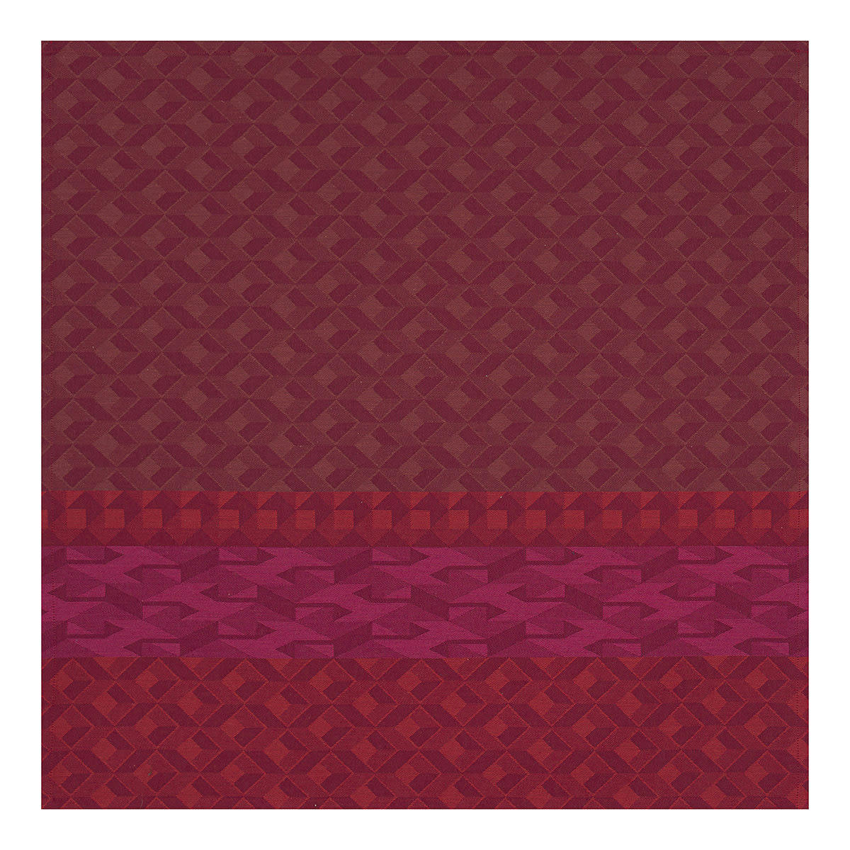 CARACTÈRE - Serviette en coton carmin 58 x 58