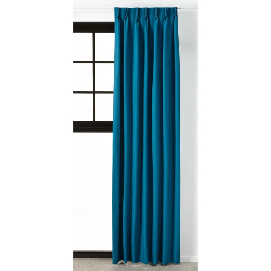 Kwantum Vouwgordijnen | Gordijnen | Gordijn Phileine  Petrol