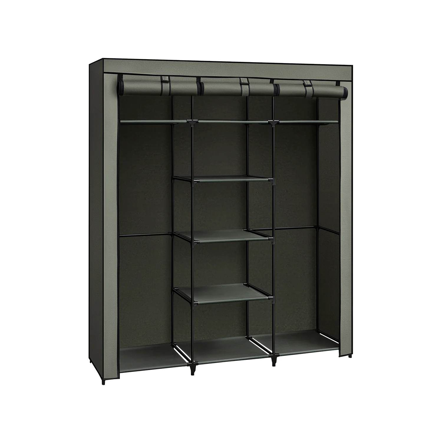 Armoire de rangement avec barre de suspension