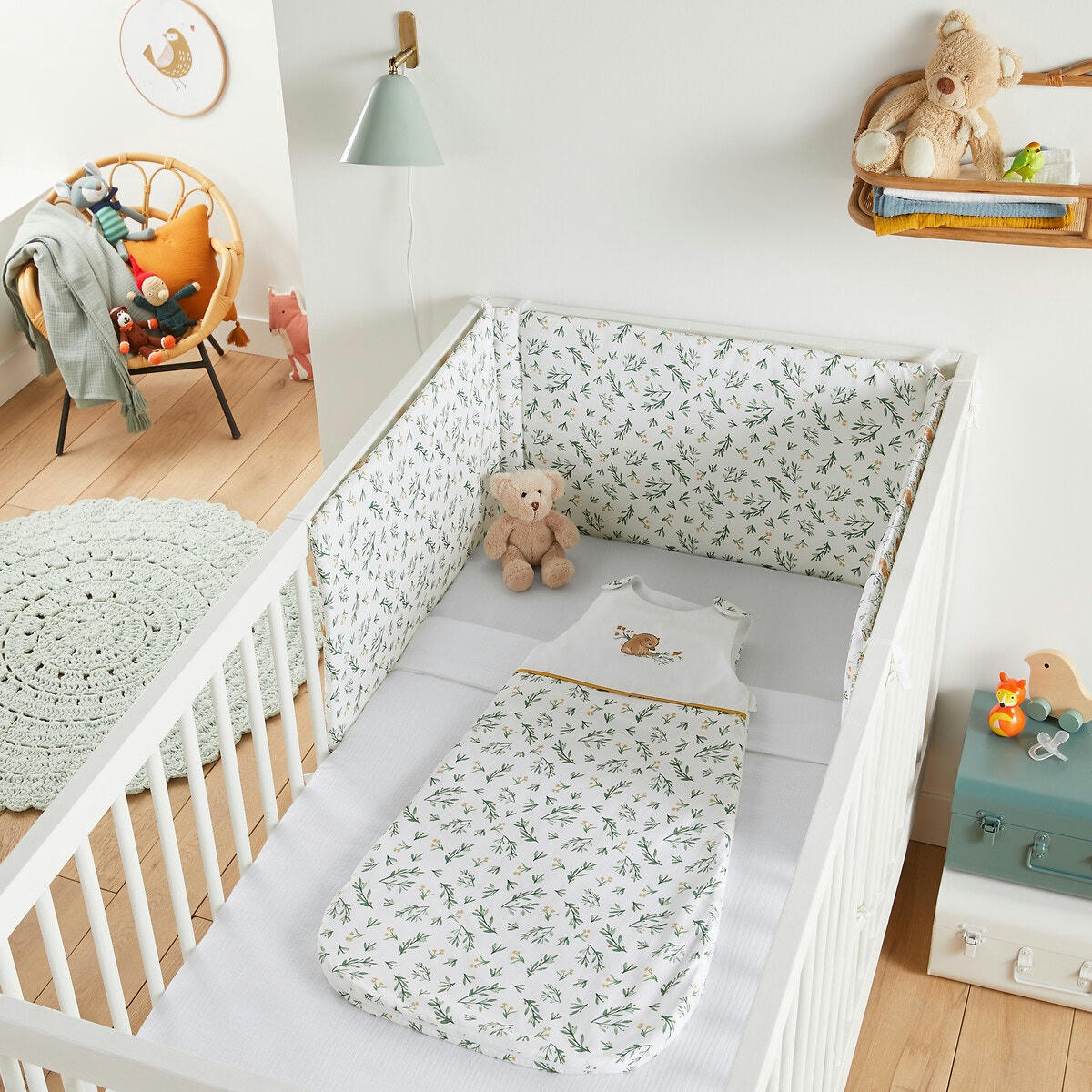 Tour de lit percale de corton