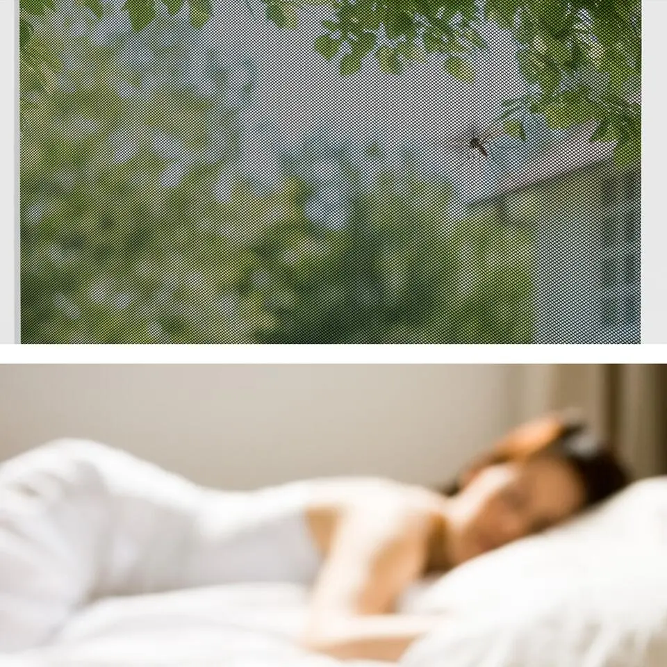 tectake Vliegenhor voor raamkozijnen - 100 x 120 cm - Wit