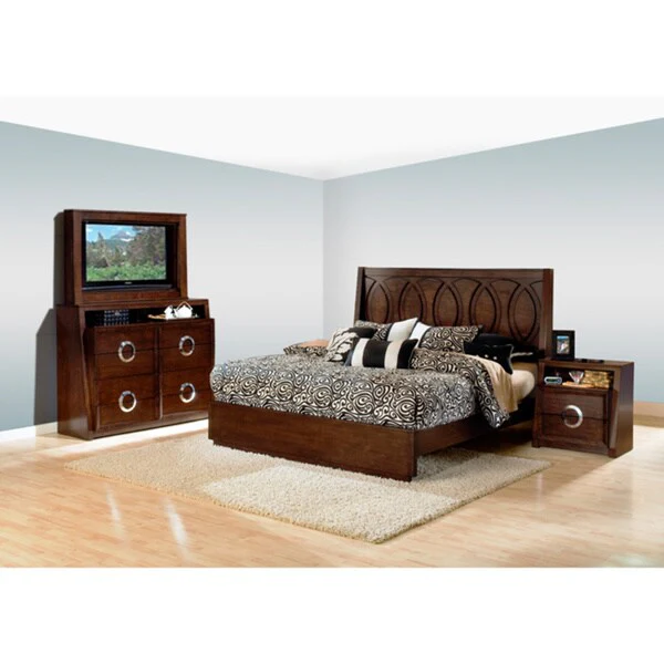 Presley 4-piece Dark Birch Bedroom Set