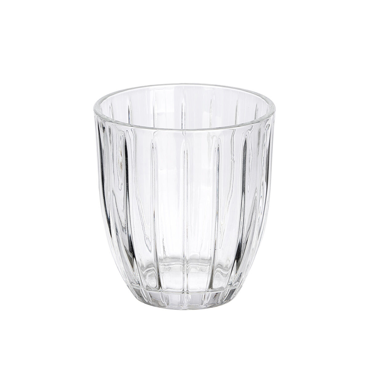 Copo de água riscas em vidro 350ml