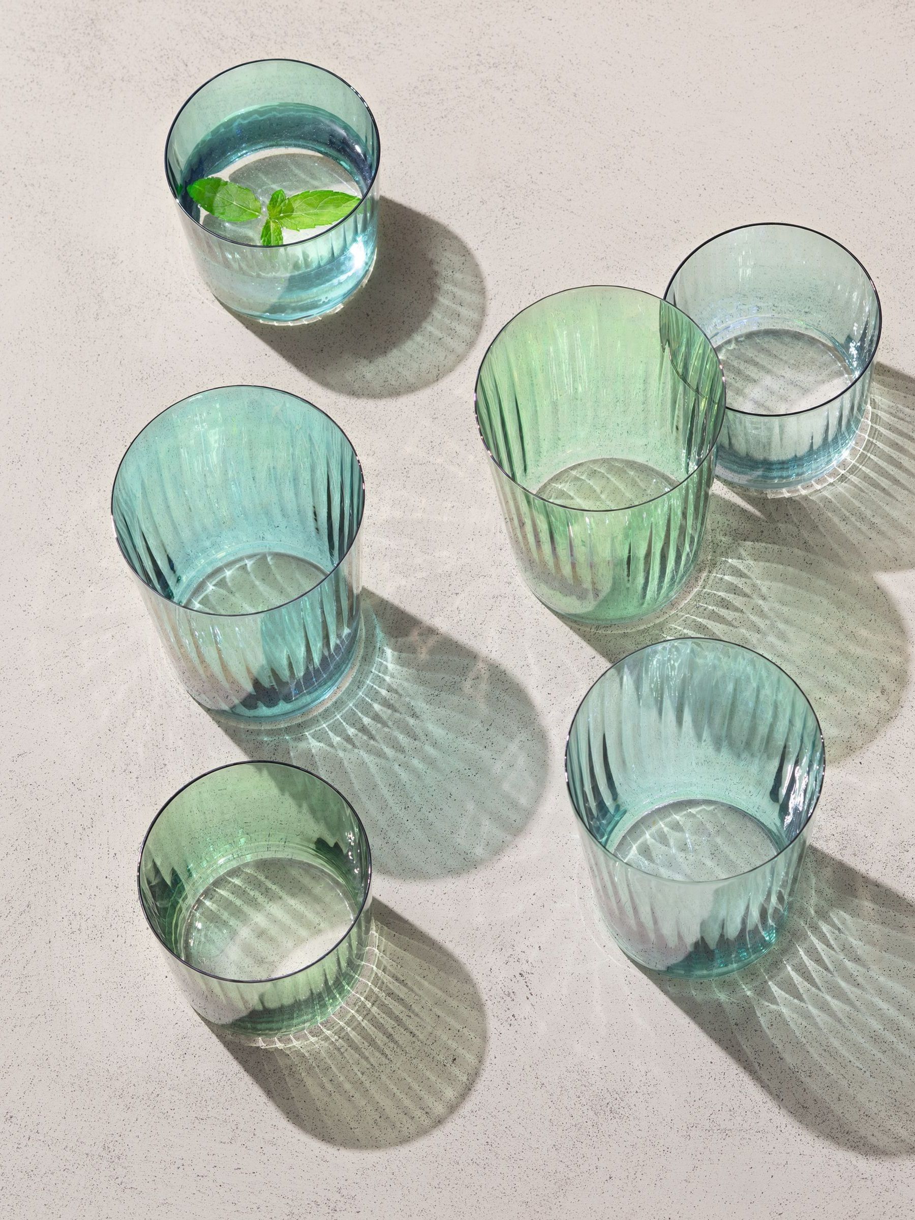 LSA International Set of 4 Jade Gems Tumblers 560ml Assorted