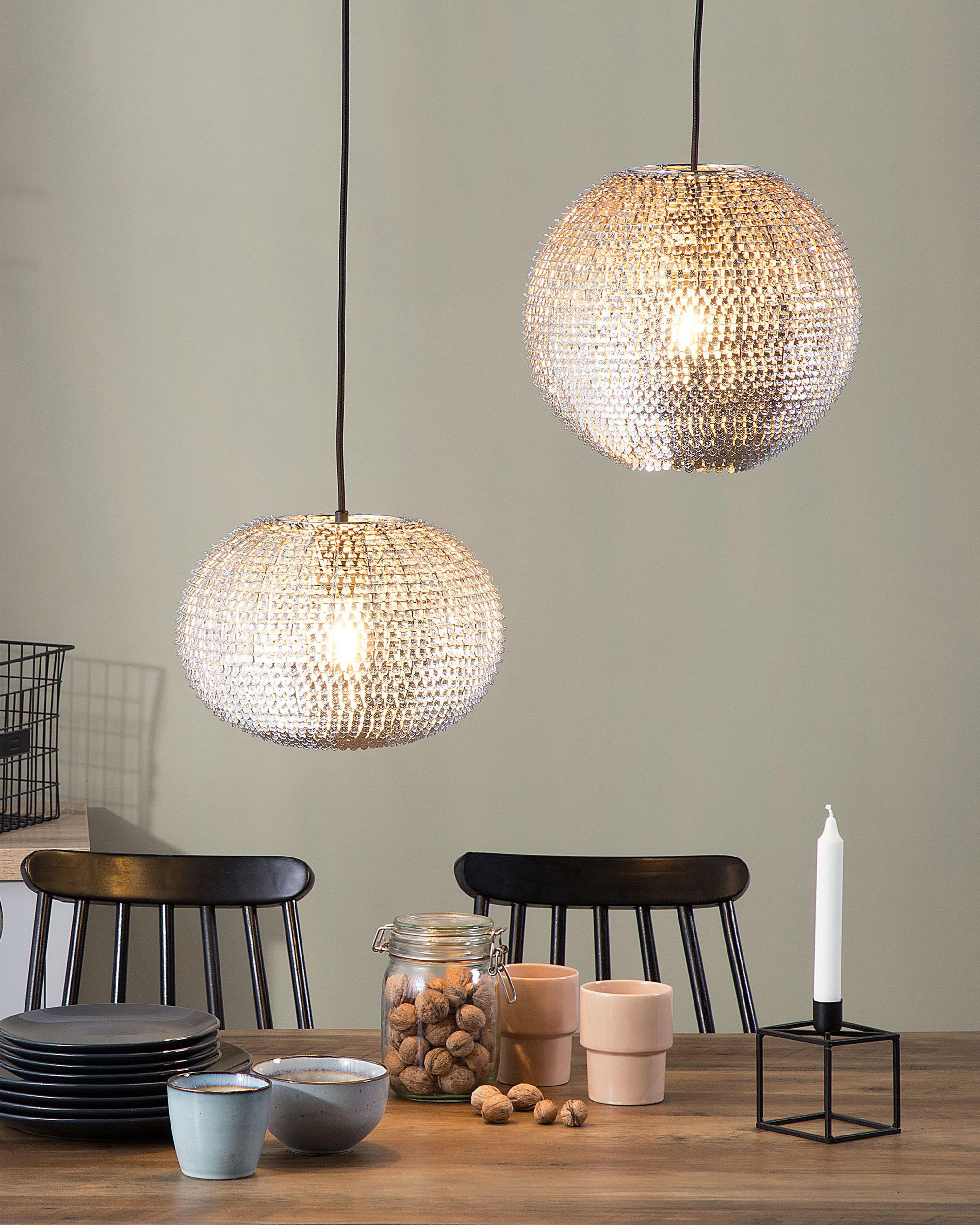 Pendant Lamp SEINE Metal Silver