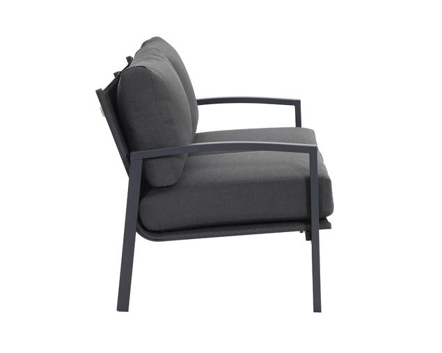 Jette 4 Seater Lounge Bundle - Gunmetal Grey