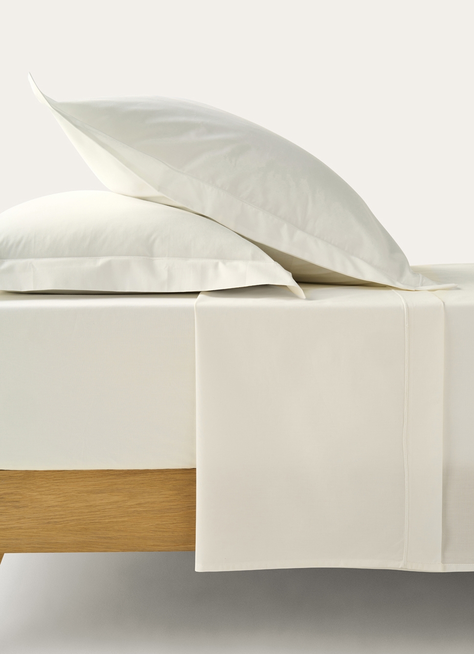 DRAP PLAT UNI EN PERCALE DE COTON BLEU MINÉRAL
