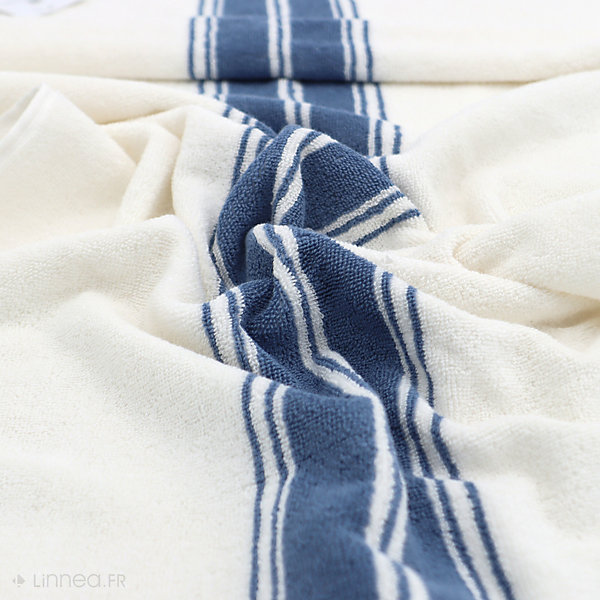 Drap de douche 70x140 cm coton RIBBON II bleu