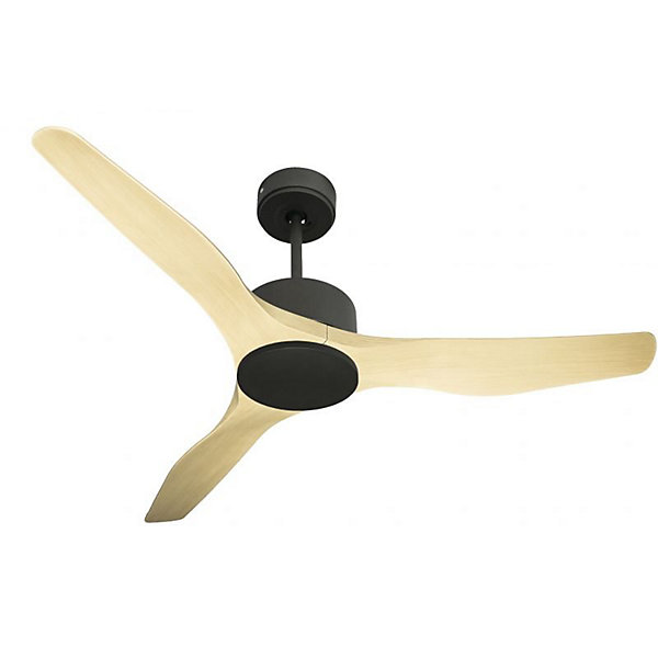 Modulo Regular Exterior -un ventilateur pour extérieur IP44 DC 127 cm Gris basalte pales abs marronsans Lumière20 à 30 m²