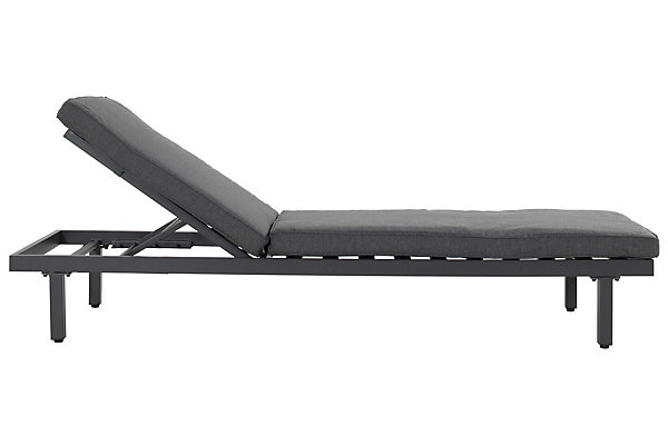 Chalet &Jardin Bain de soleil Aveiro en aluminium - matelas en polyester - Anthracite