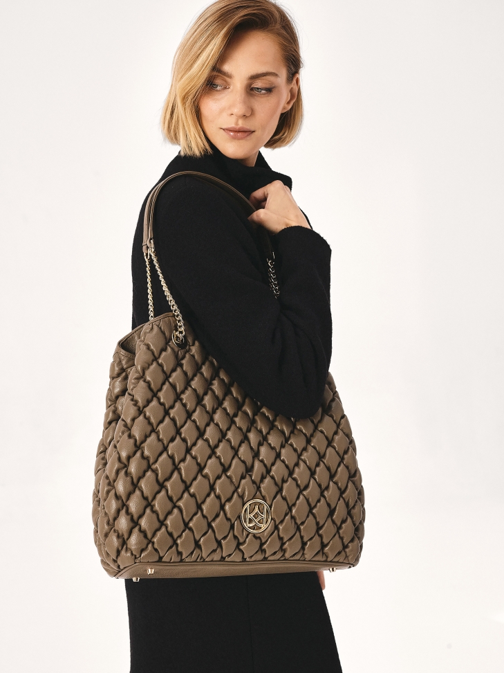 Soft large shoulder bag