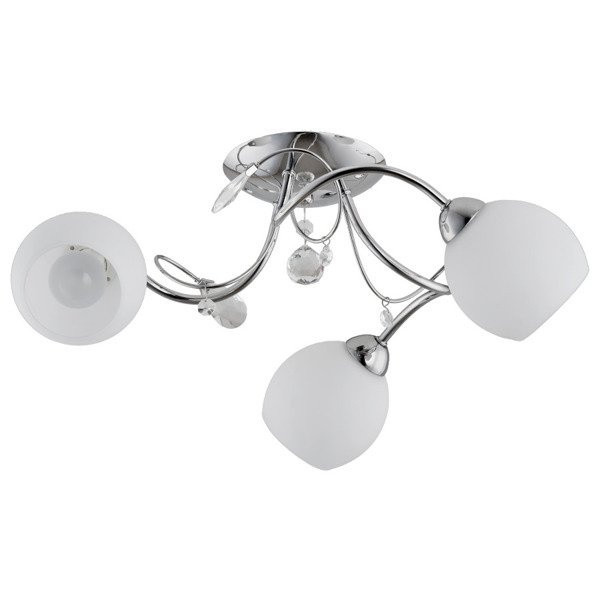 Lampa sufitowa LIVIA chromowana 3xE14x10W wym:20x20x48cm IP20 Alfa