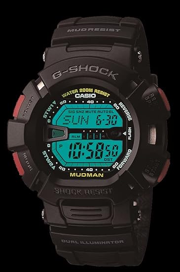 Casio G-Shock Mudman Super Dual Illuminator Men's Quartz 52mm Digital Watch G9000-1V