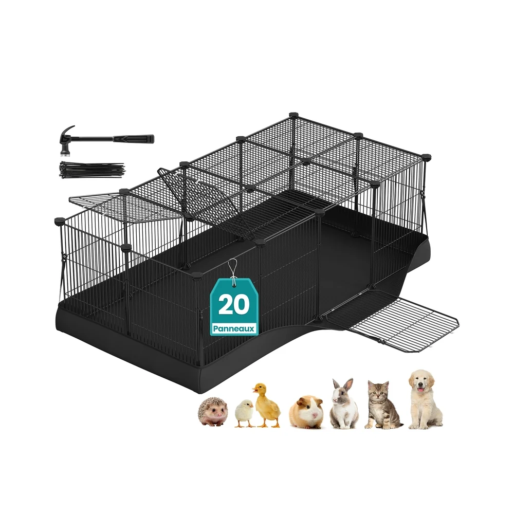 Parc enclos pour petits animaux avec tapis imperméable