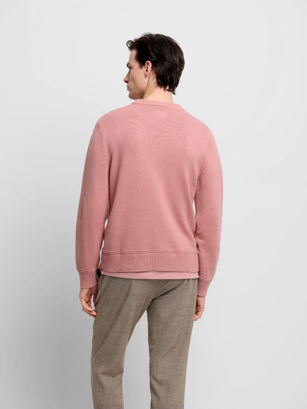 Pull col rond en coton bio