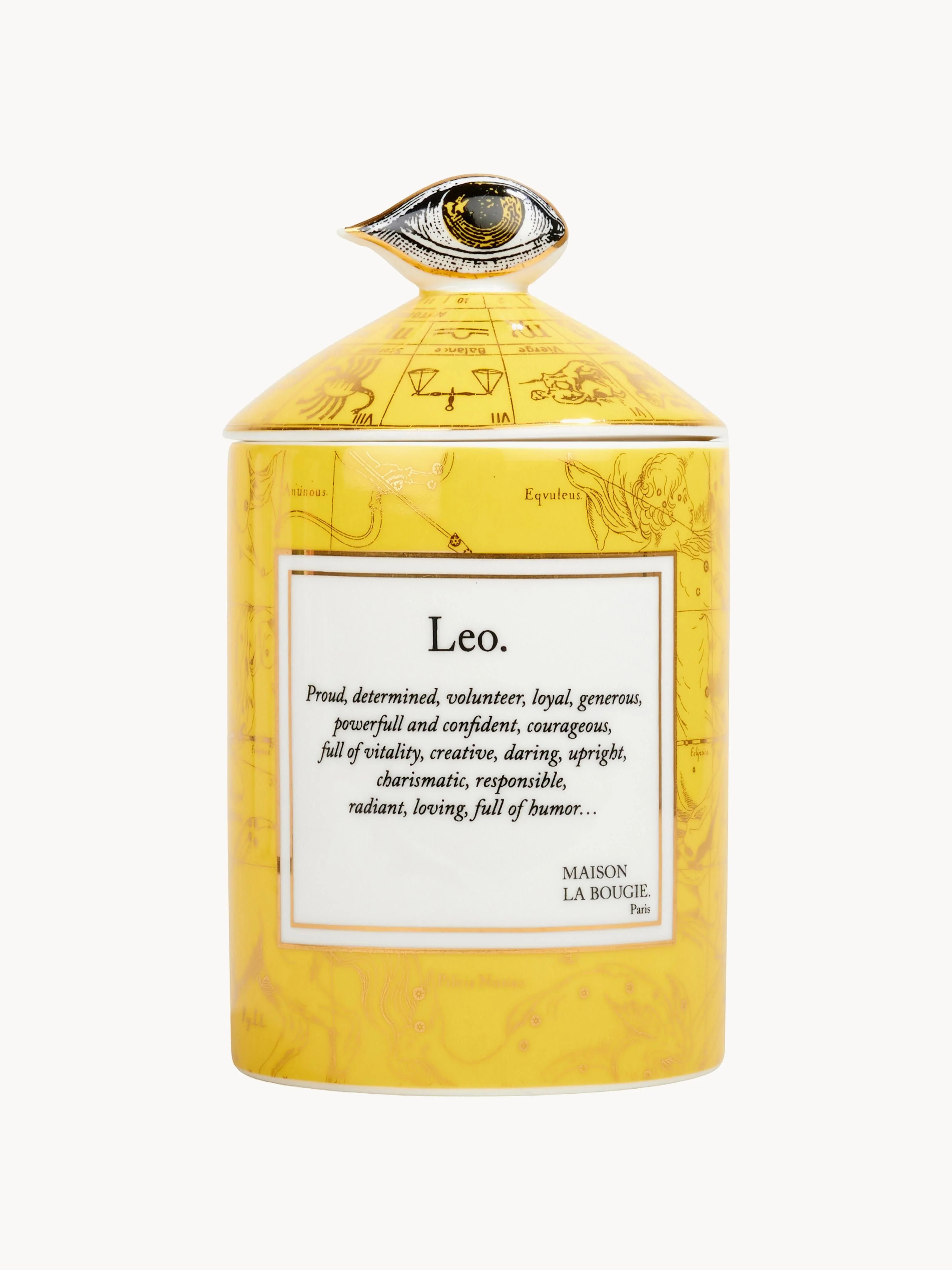Handgefertigte Duftkerze Leo (Rose, Sandelholz & Zeder)