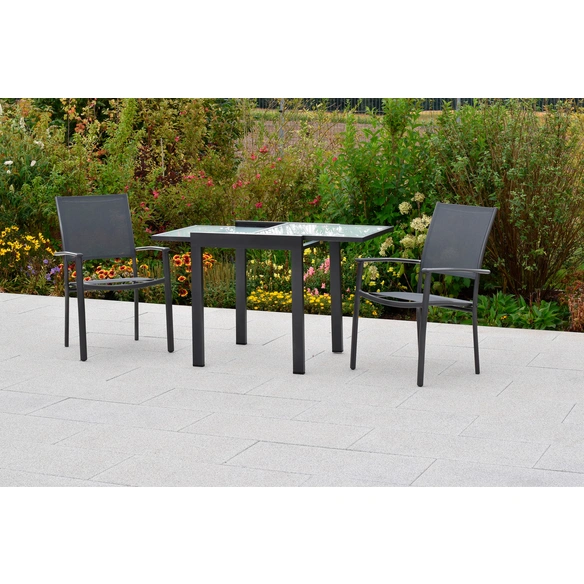 Balkonset »Milano«, 3 tlg., 2 Sitzplätze, Aluminium