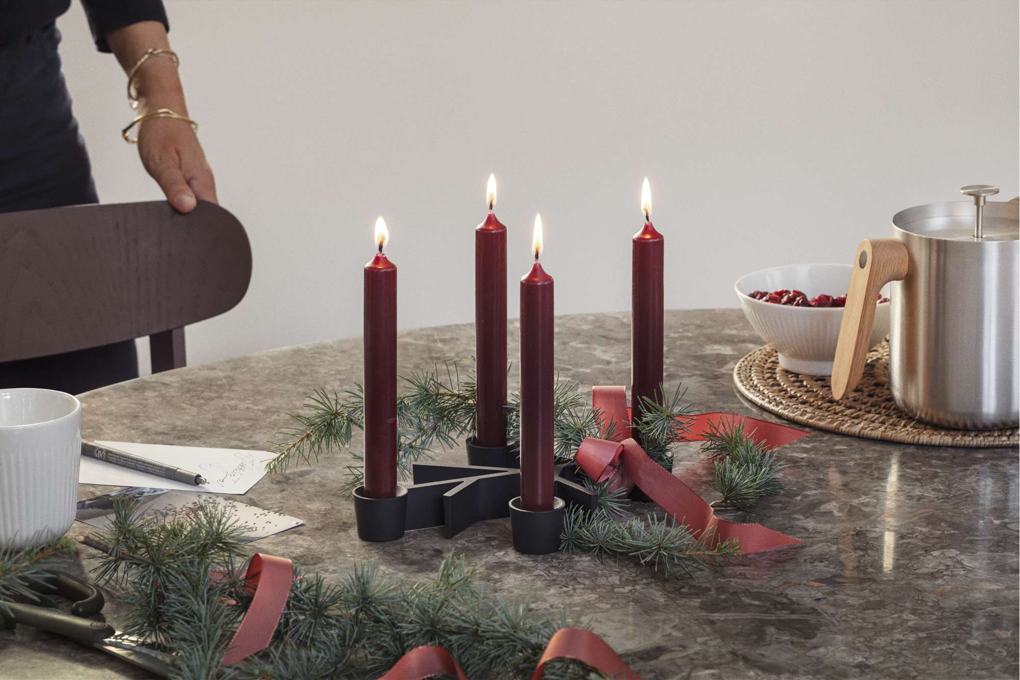 Twig candlestick large