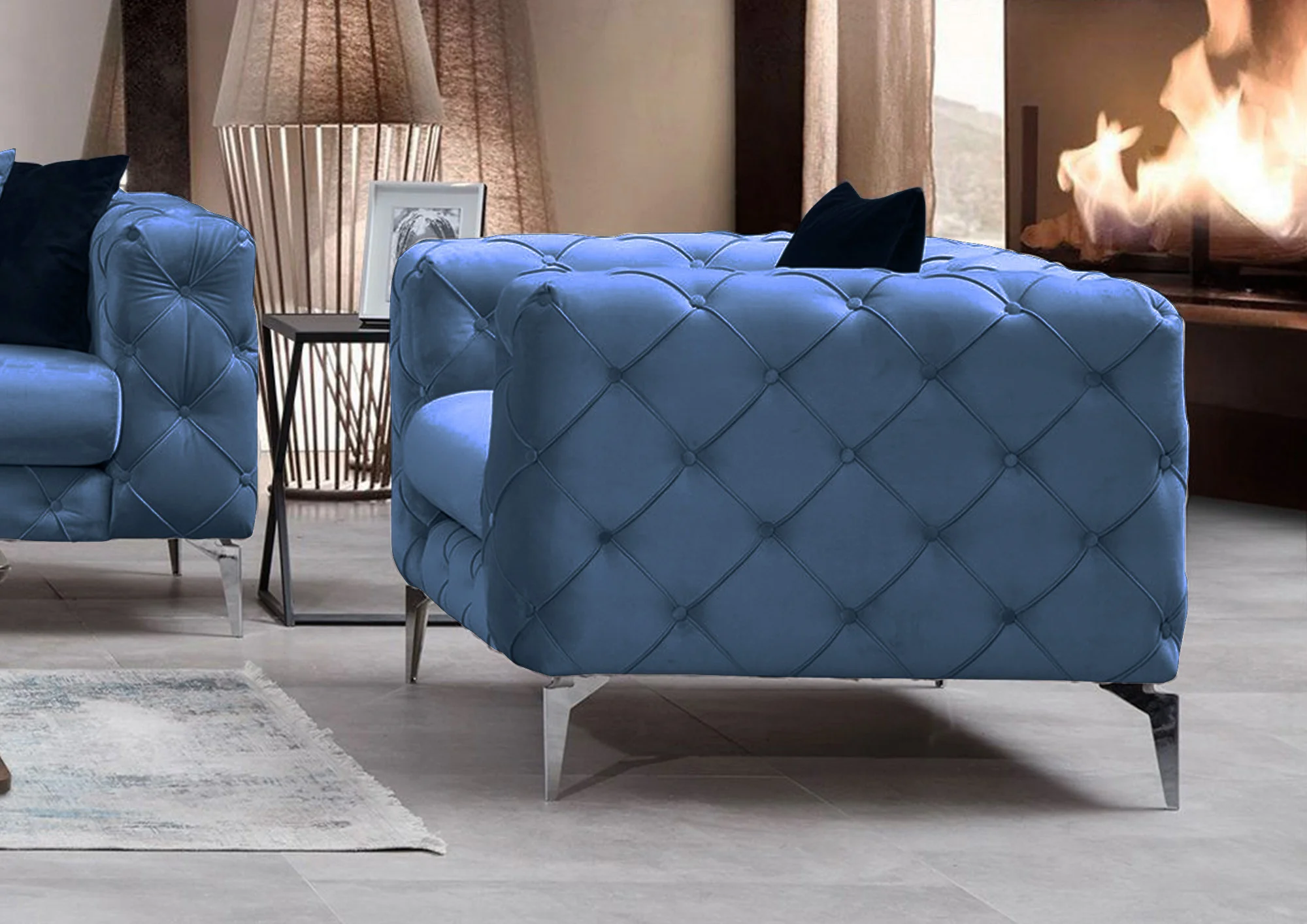 Fauteuil Como velvet