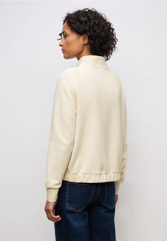 Strukturjacke mit Zipper