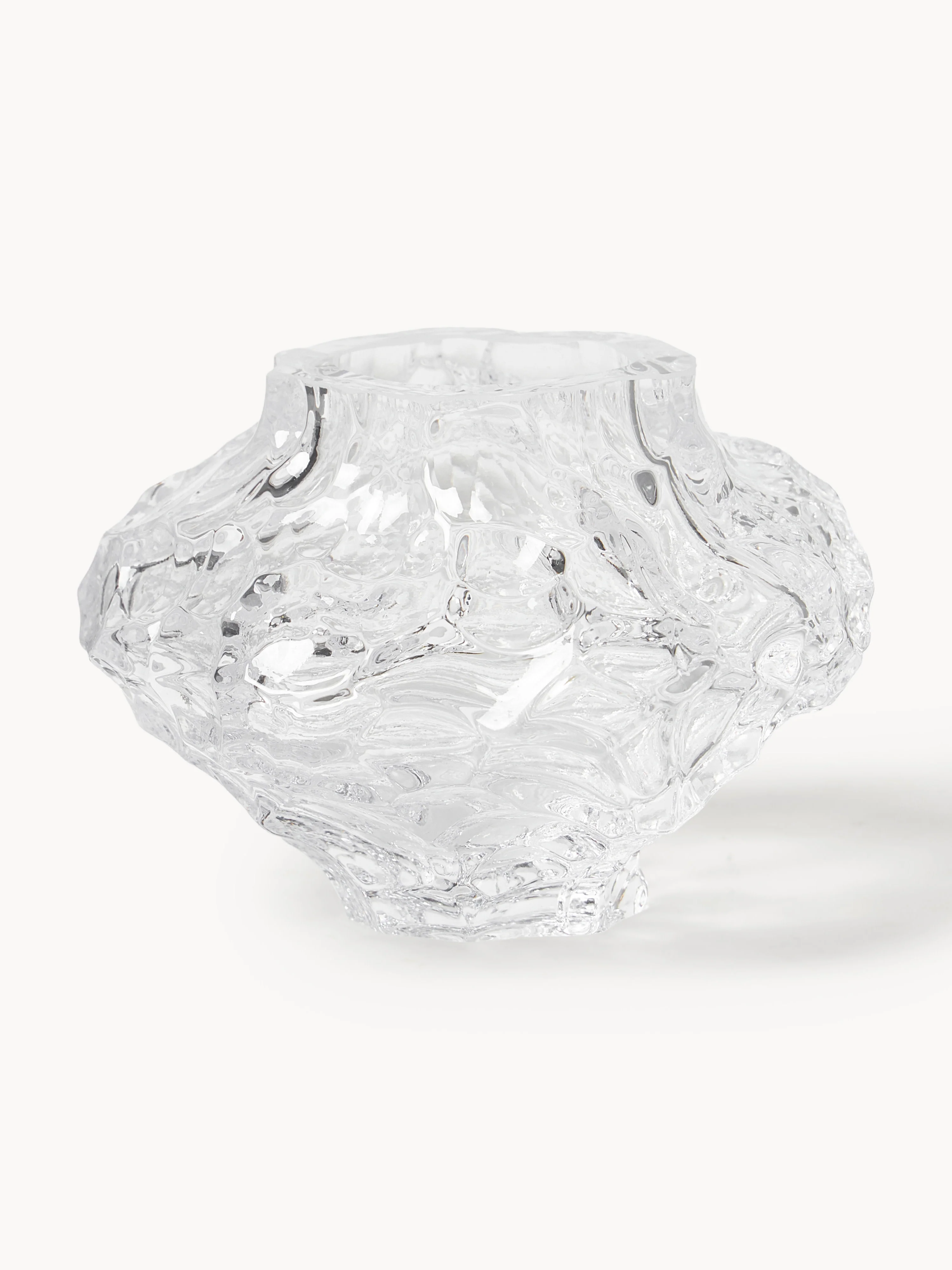 Mundgeblasene Glas-Vase Canyon, H 8 cm