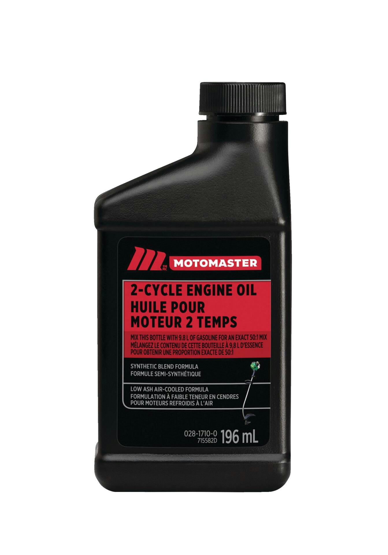 MotoMaster 2-Stroke Synthetic Blend Engine Oil 50:1 Perfect Mix, 196-mL