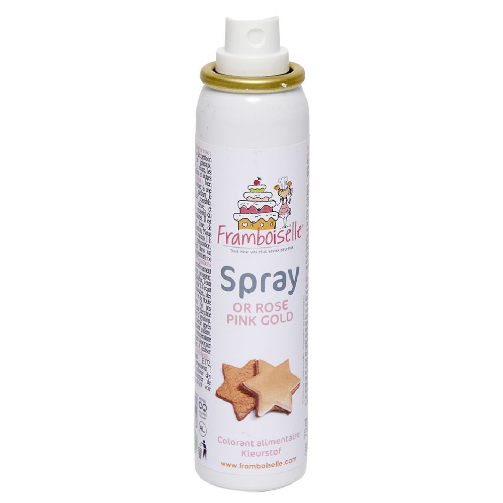 Colorant alimentaire spray rose doré 75 ml