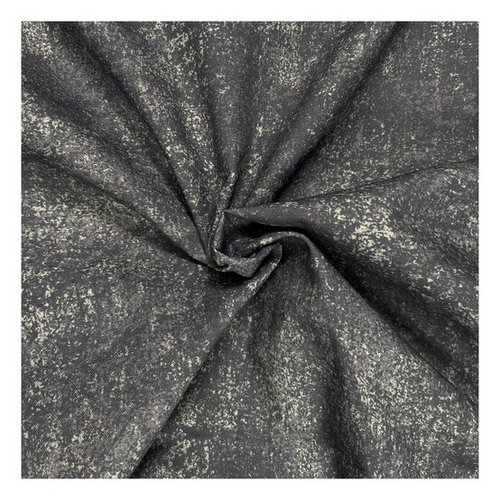 Charcoal Cotton Textured Blender Fabric by the Metre