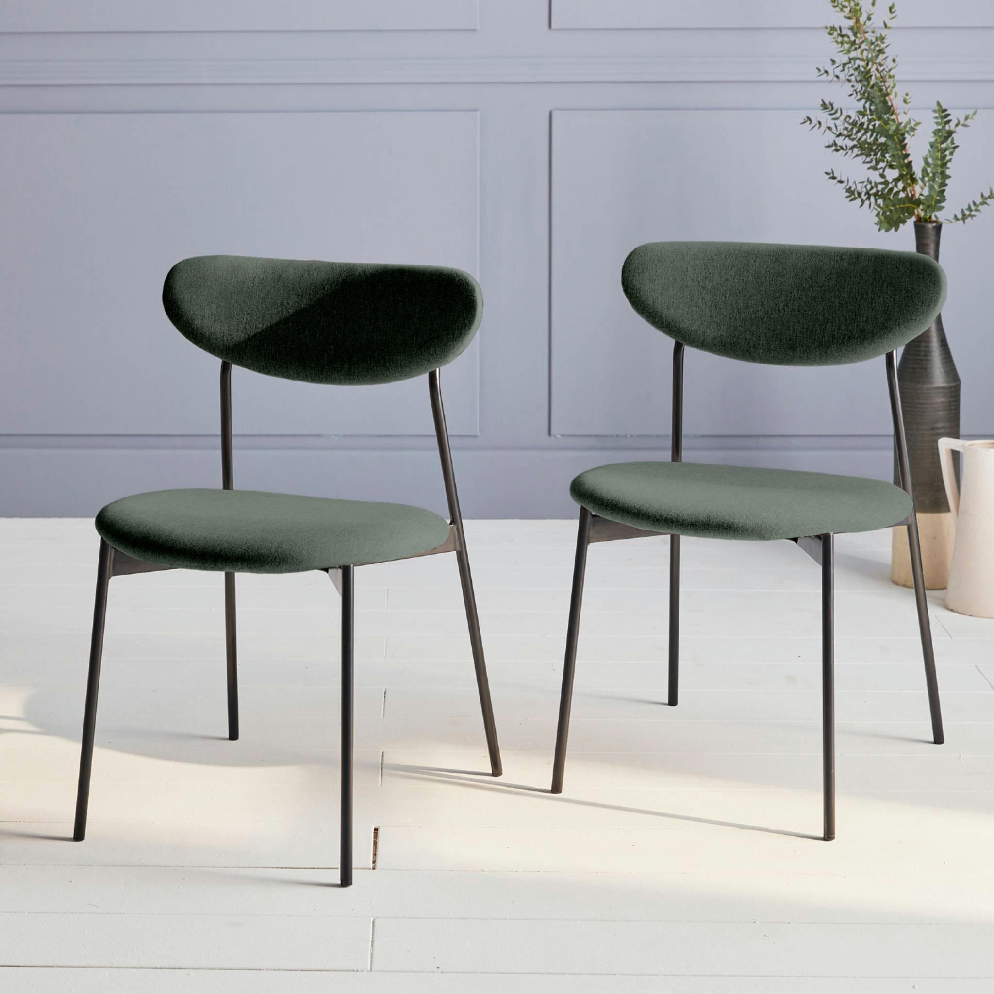 ARTY - Lot de 2 chaises scandinaves vert