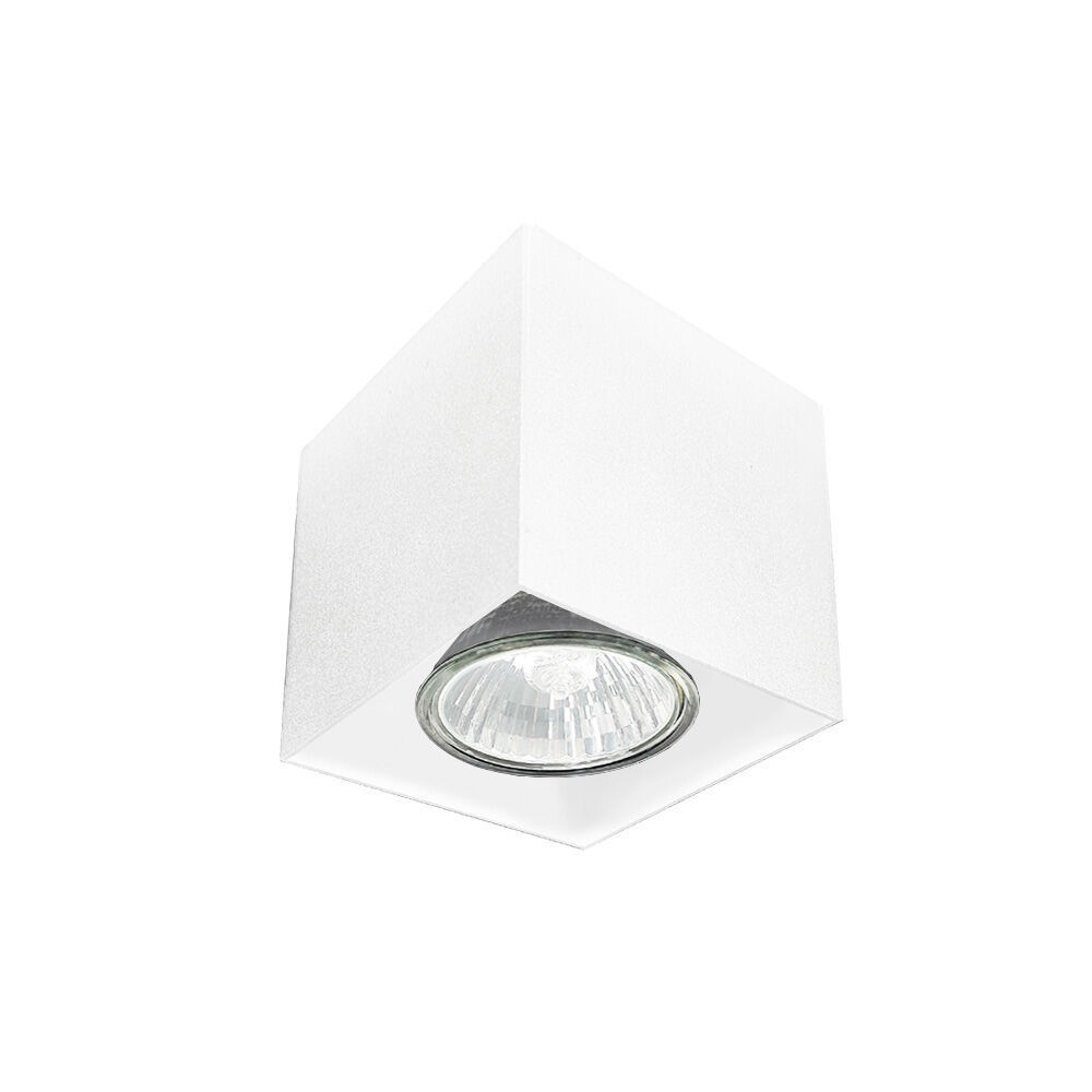Spot kwadratowy biały CAGE 1xGU10x10W wym:7x7x7cm IP20 Brosline
