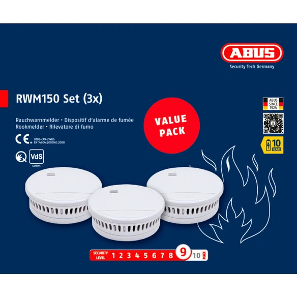 Rauchmelder »150 3er Set«, RWM150 3er-Set Rauchwarnmelder