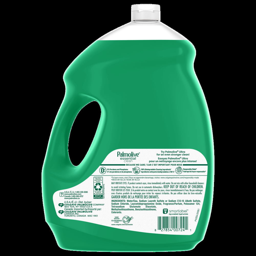 Palmolive Essentials  Clean Liquid Dish Soap, Assorted Scents, 4.27-L