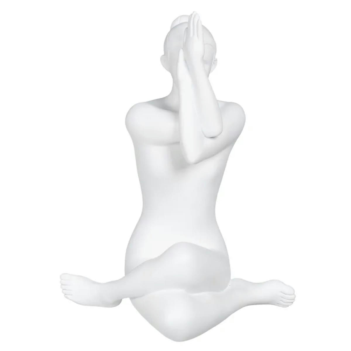 - Statuette Yogini en résine blanche 24 cm