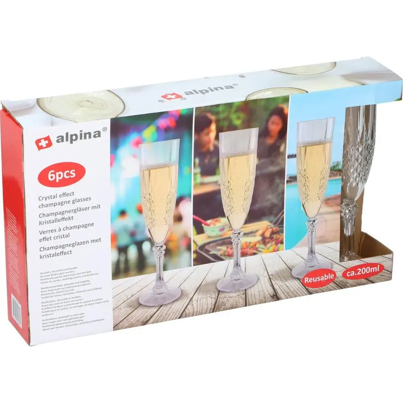 Champagnerglas 6er-Set Champagnerglas