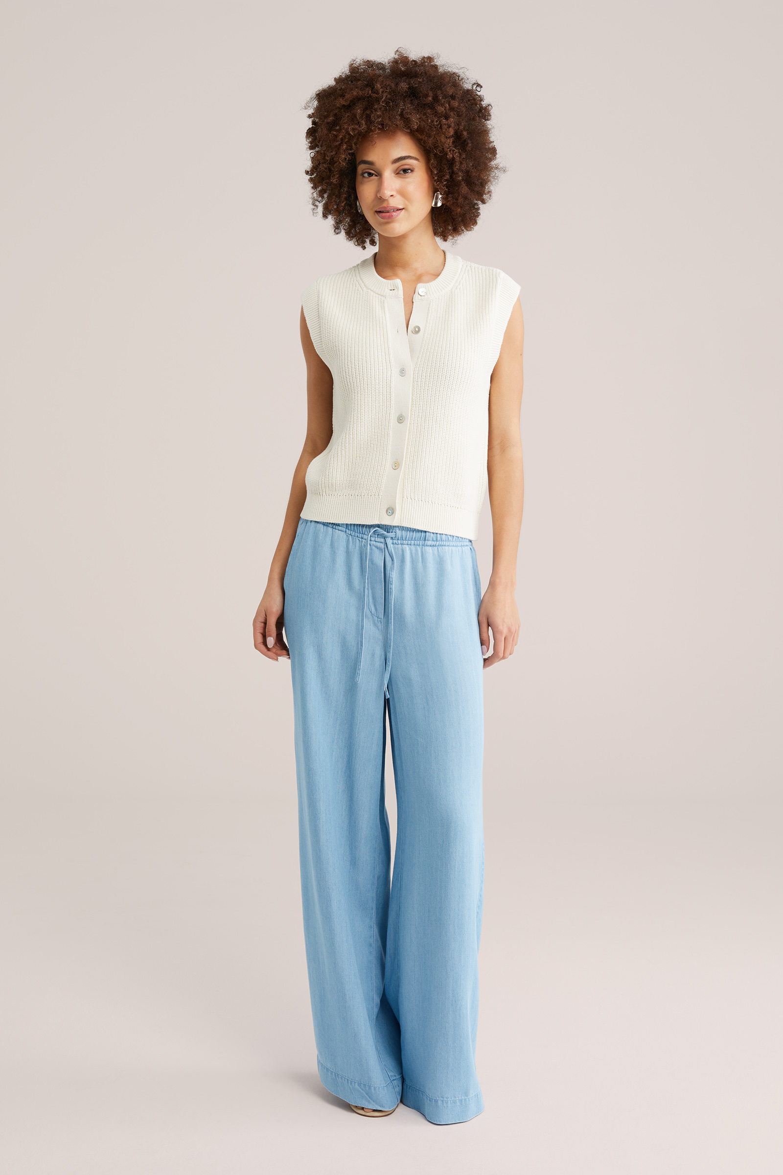 Dames wide leg broek