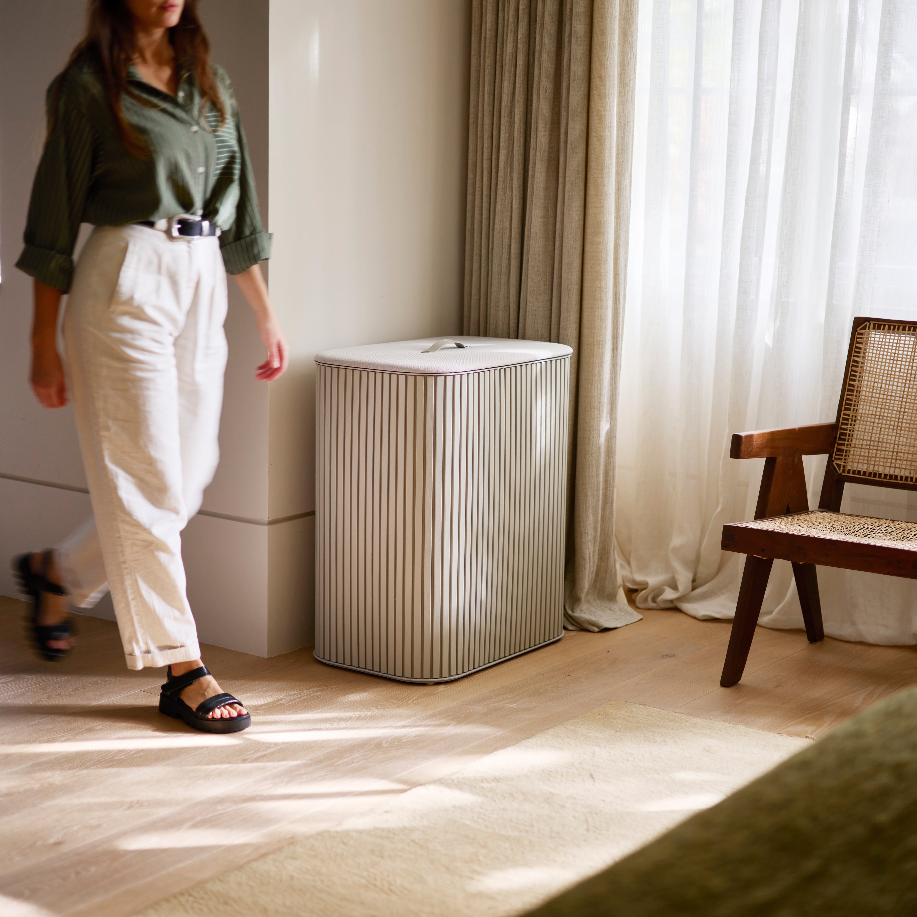 Joseph Joseph Tota Luxe Wasmand 90 L - Ecru