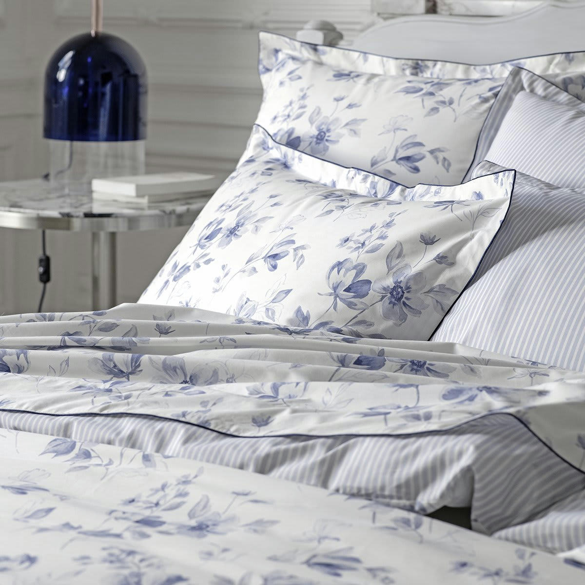 PASSÉ PRÉSENT - Taie d'oreiller coton blanc 65x65 cm