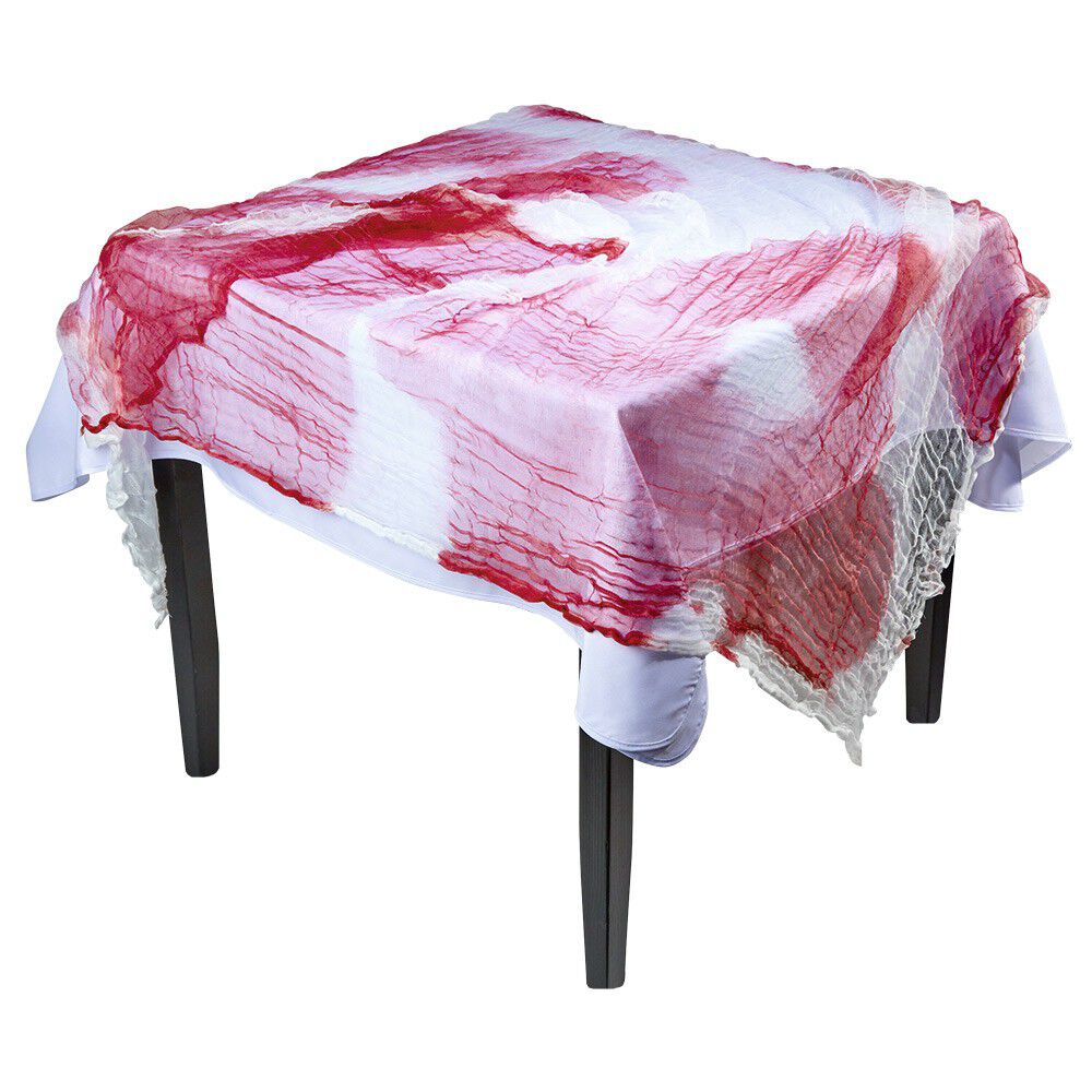 Nappe rectangulaire Halloween papier ensanglantée