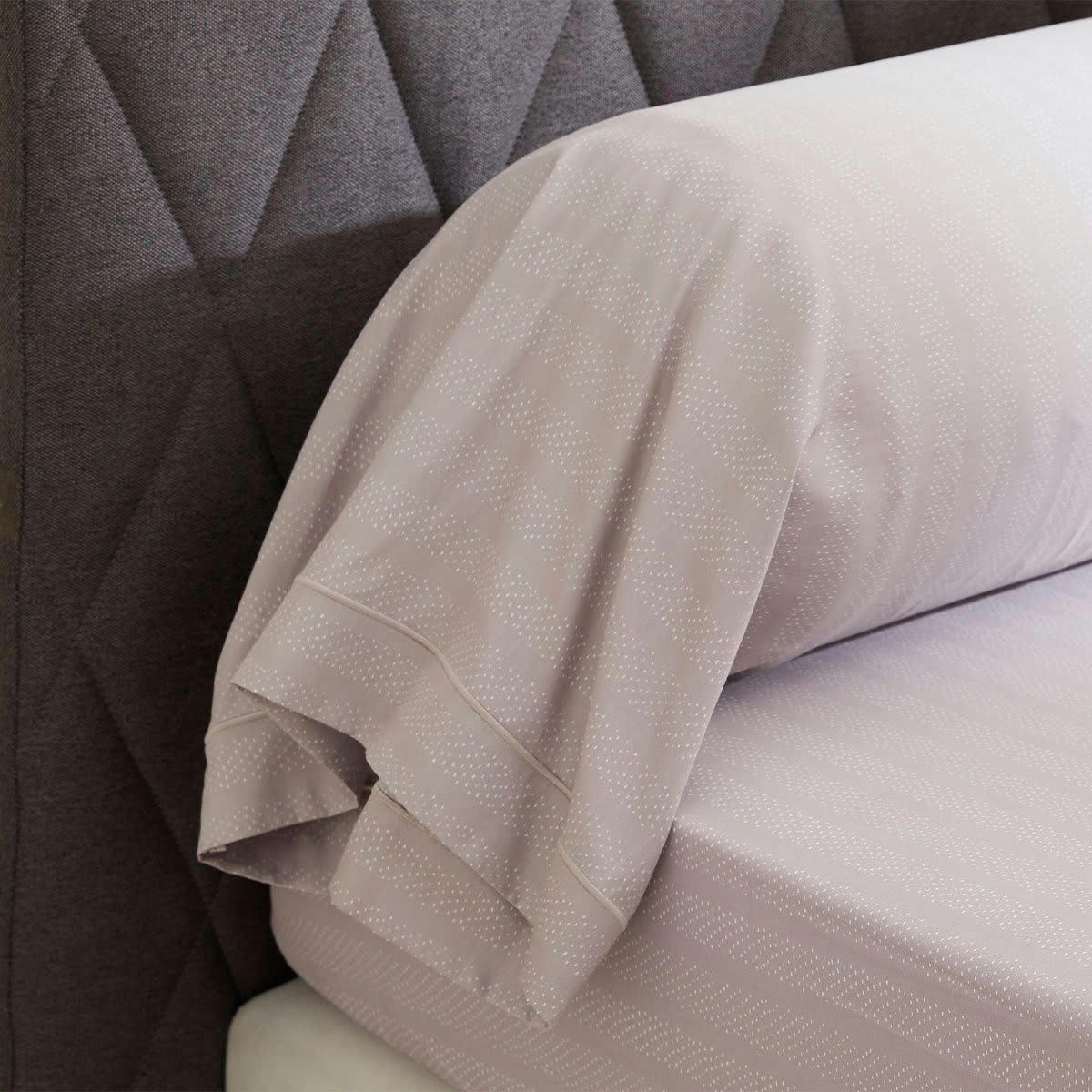 TUILERIES - Taie de traversin satin beige 43x210 cm