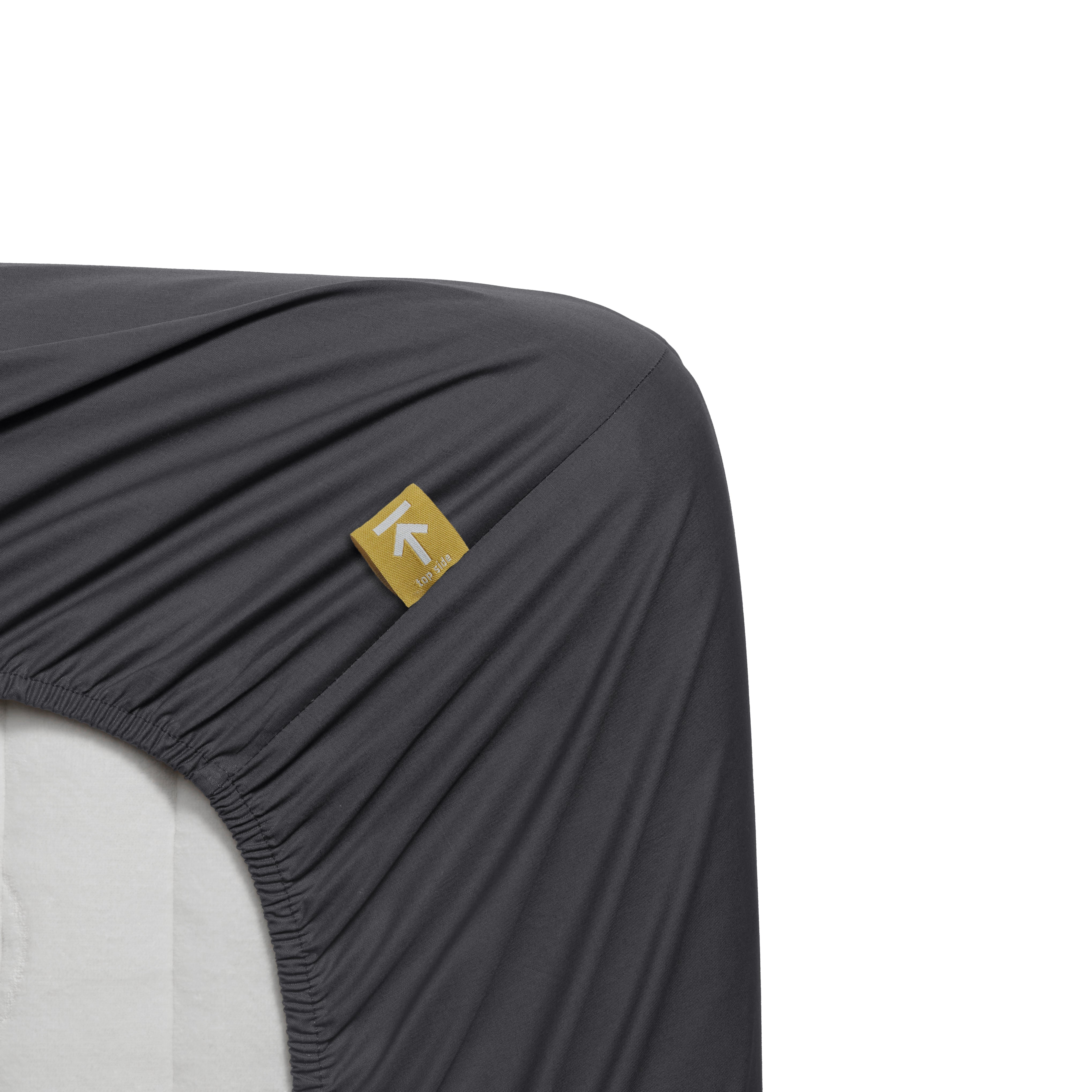 Beddinghouse - Percale katoen - Hoeslaken - 90x220 cm - Antraciet