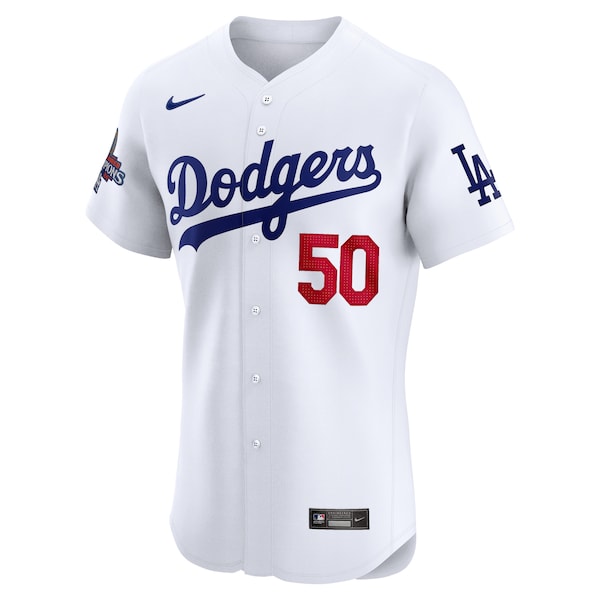 Mookie Betts Los Angeles Dodgers Nike 2024 World Series Champions Home Elite Player Jersey - White