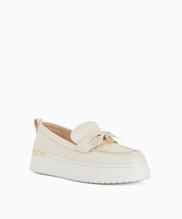 Glide Ecru - Flatform Casual Loafer