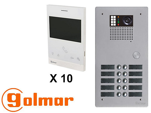 Kit visiophone avec 10 écrans GOLMAR Collectif