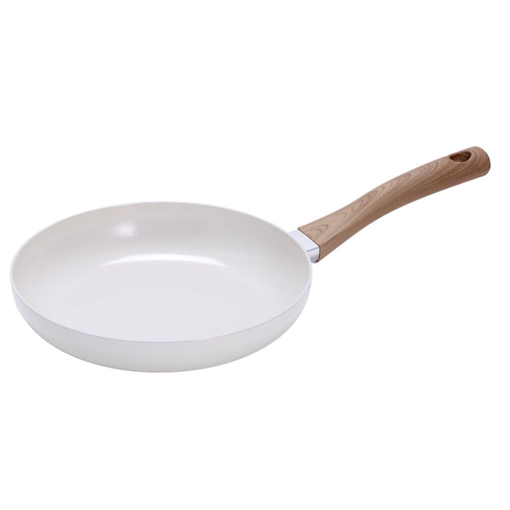 Poêle anti adhésive tous feux manche effet bois Ø24cm (2 modèles)