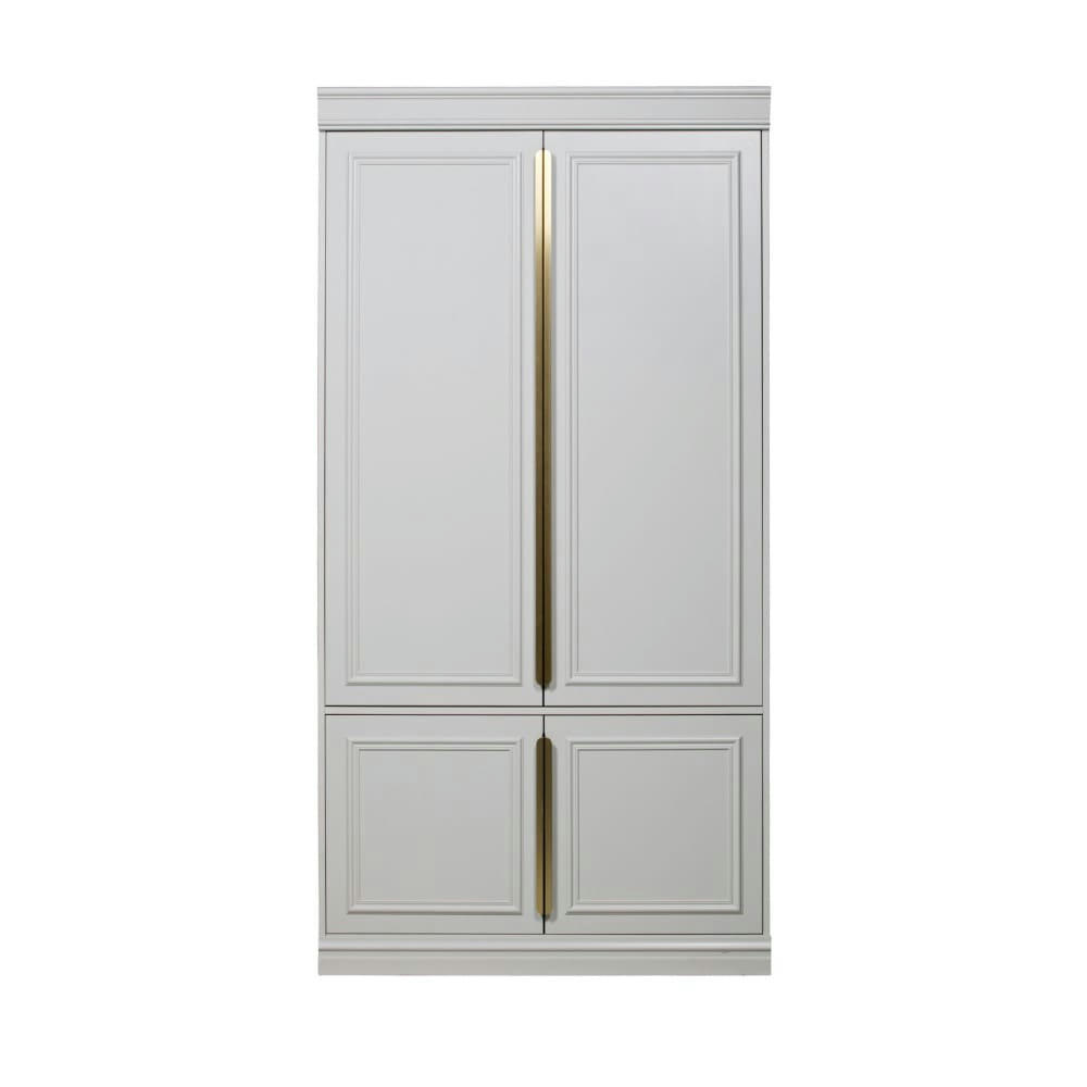 ORGANIZE - Armoire en pin P 62 cm gris nuage