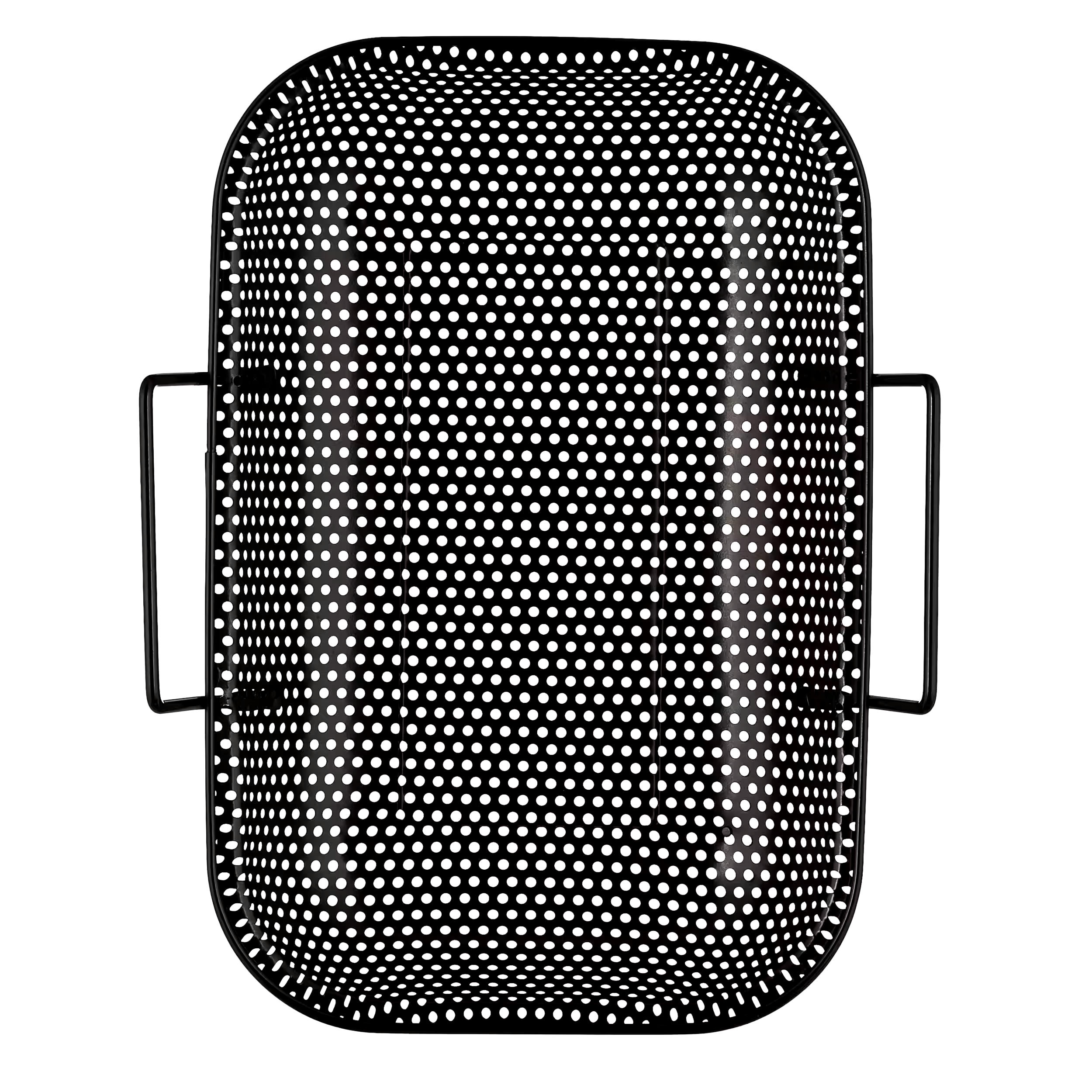 MASTER Chef BBQ Grill Basket w/ Metal Handle & Non-Stick Coating, Large